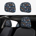 thumbnail image 1 of Kdxio Ball Sports Pattern Print 2 Piece Car Head Rest Covers Set Auto Front/Rear Seats Headrest Cover Universal Fit Most Cars,Sedan, SUV, 1 of 9