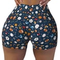 thumbnail image 1 of Kdxio Ball Sports Print Workout Shorts for Women Seamless Soft Smooth Gym Yoga Scrunch Active Shorts, 1 of 9