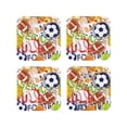 thumbnail image 1 of Kdxio Balls Funny Coasters,4 Pcs Leather Coasters,Housewarming Gifts,Protect Furniture From Water Marks Scratch And Damage, 1 of 1