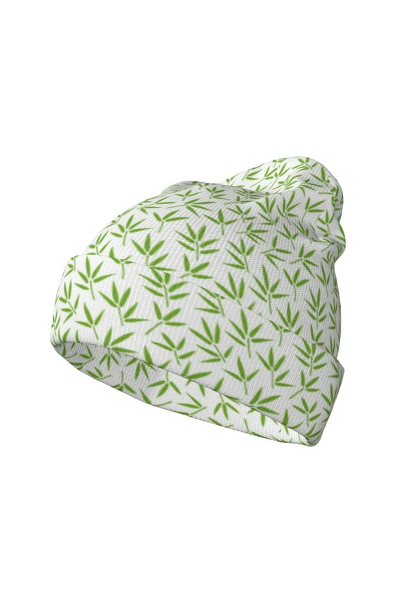 Bamboo 1 Winter Beanie for Men Women Beanie Knit Hat Cuffed Cap Beanie Knit Chunky Snow Cap