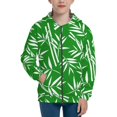 thumbnail image 1 of Kdxio Bamboo Pattern Kids Boys Girls Zip Up Hoodie 3D Printed Hooded Sweatshirt Hoody Coat with Pocket 7-12 Y-Small, 1 of 6