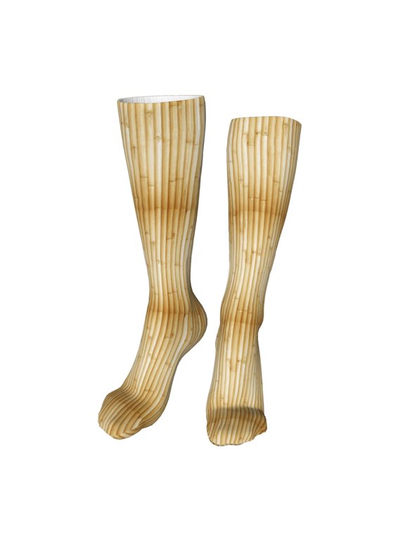 Bamboo Wall Funny Silky Novelty Funky Long Knee High Socks Soft 3D Print Cosplay Crazy Stockings for Men Women