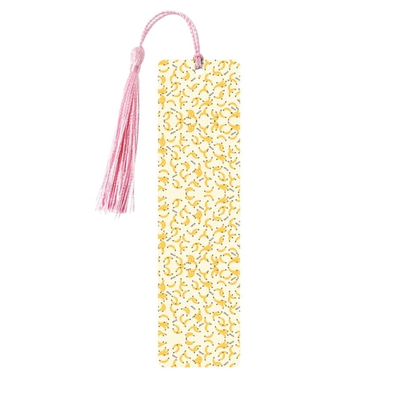 Kdxio Banana Print Metal Tassel Bookmarks,Perfect Gift for Art Lovers and Bookworms Metal Bookmarks for Women