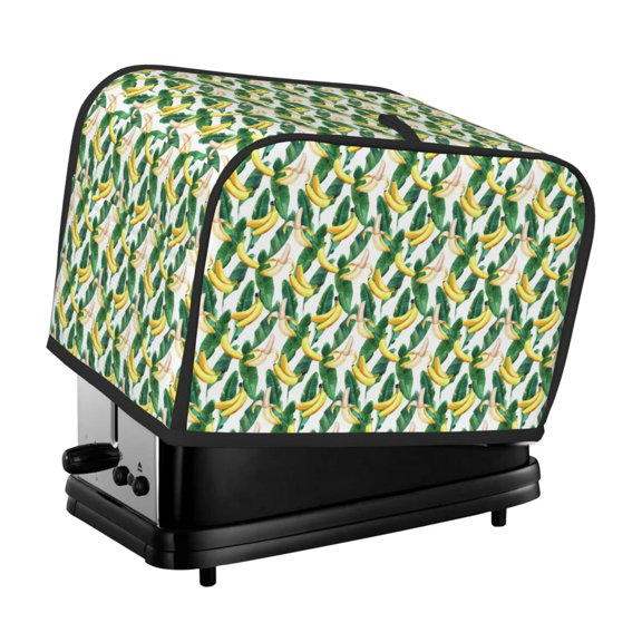 Kdxio Banana Tree Leaves Print Toaster Cover Bread Machine Cover Fits for Most Standard 2 Slice Toasters,Keep Toaster Free From Dust And Fingerprint Oven Dustproof Cover