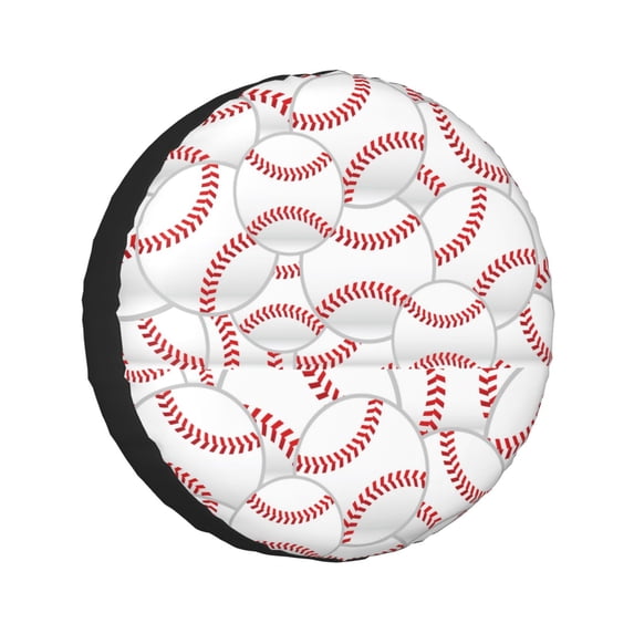 Kdxio Baseballs for Tire Cover Wheel Protectors Tyre Covers Weatherproof Wheel Covers Universal Fit for Trailer Rv SUV Truck Camper Travel Trailers 14 inch