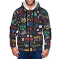 thumbnail image 1 of Kdxio Basketball Print Men Hoodies Casual Hoodies for Men with Zip Pockets Full Zip Long Sleeve Sweatshirt Sports Hooded Jacket-XX-Large, 1 of 5