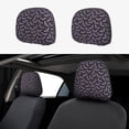 thumbnail image 1 of Kdxio Bat Purple Pattern Print 2 Piece Car Head Rest Covers Set Auto Front/Rear Seats Headrest Cover Universal Fit Most Cars,Sedan, SUV, 1 of 9