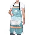 thumbnail image 1 of Kdxio Bathtub with Soap Bubbles Apron with Pockets Adjustable Kitchen Aprons for Men Women Waterproof Aprons for Cooking,Drawing,Crafting, Baking Household Cleaning, 1 of 8