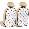 thumbnail image 1 of Kdxio Bbaseball Dog Print 2 Pack Car Kick Mat Seat Cover Back Protector Mat with Pockets for Organizer Backseat Protector and Storage Anti Kick Pad for Vehicles, 1 of 9