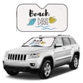 thumbnail image 1 of Kdxio Beach Days Print Windshield Sun Shade, Foldable Sun Blocker for Car,Truck,SUV Automotive Interior Sun Protection,Reflective Shade for Front Windshield(Small), 1 of 7