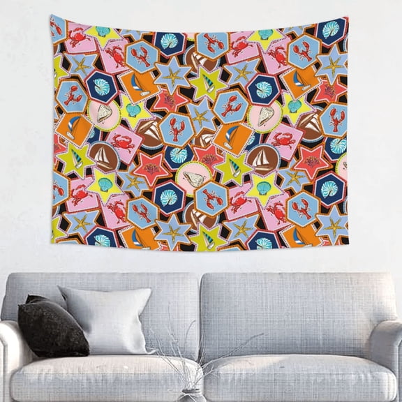 Kdxio Beach Life Wall Hanging Tapestries Banner For Bedroom College Dorm Home Living Room Party Decor 29X37 In