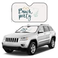 thumbnail image 1 of Kdxio Beach Party Print Windshield Sun Shade, Foldable Sun Blocker for Car,Truck,SUV Automotive Interior Sun Protection,Reflective Shade for Front Windshield(Small), 1 of 7