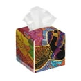 thumbnail image 1 of Kdxio Beautiful African Woman Print Tissue Box Cover,Square Decorative PU Leather Facial Paper Case Organizer Holder Dispenser for Bathroom,Night Stands,Desk,Car 5.2''X5.2''X5.2'', 1 of 8