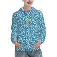 thumbnail image 1 of Kdxio Beautiful Floral Print Womens Oversized Hoodies Sweatshirts Hooded Pullover Tops Sweaters Casual-XX-Large, 1 of 7