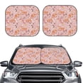 thumbnail image 1 of Kdxio Beautiful Fox Print 2-Piece Sun Shade Front Windshield - Foldable Car Front Window Sunshades for Most Sedans SUV Truck, 1 of 1