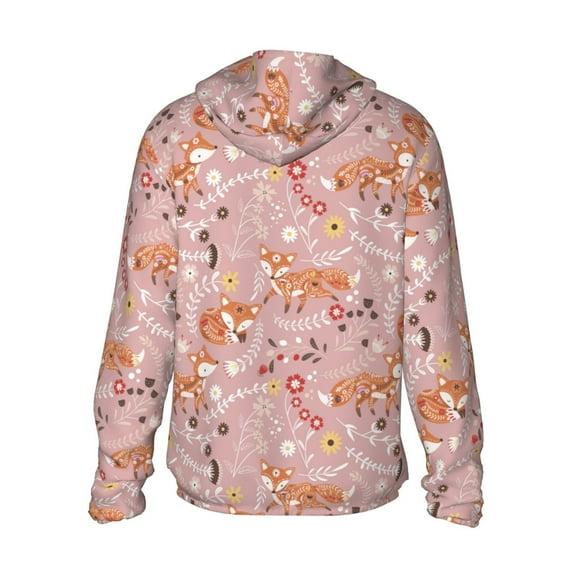 Kdxio Beautiful Fox Print Women Men Sun Protection UPF 50  Jackets Zip Up Long Sleeve Hoodie Hiking Lightweight with Pockets