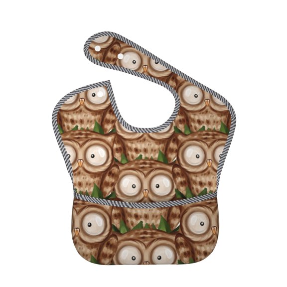 Kdxio Beautiful Owl Bibs For Babies, Baby Bibs for Eating, Toddler Bibs, Waterproof Bibs, Feeding Bibs, for Toddlers, Boys, Girls