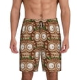 thumbnail image 1 of Kdxio Beautiful Owl Print Mens Sleep Shorts Bottoms Soft Comfy Pajama Wear Pants with Drawstring Pockets, 1 of 5