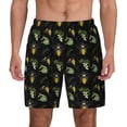 thumbnail image 1 of Kdxio Bee Floral Print Men'S Swim Trunks With Compression Liner 7 Inch Inseam Quick Dry Swim Shorts, 1 of 7
