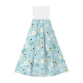 thumbnail image 1 of Kdxio Bee Flower Hand Towel with Loop Hanging Towel Absorbent Tie Towels for Kitchen Tea Bar Bathroom Decor, 1 of 7