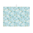 thumbnail image 1 of Kdxio Bee Flower for Dish Drying Mat,24*18 inch Absorbent Dish Drainer Kitchen Counter,Large Size Dish Drying Pad for Countertops,Draining Racks, 1 of 9