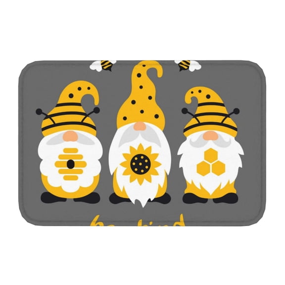 Kdxio Bee Kind,16" x 24", Non-Slip Front Door Mats,Outdoor Welcome Mat Washable