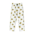thumbnail image 1 of Kdxio Bee Print Men's Sleep Pajama Pant Lounge Pants with Pockets, 1 of 8