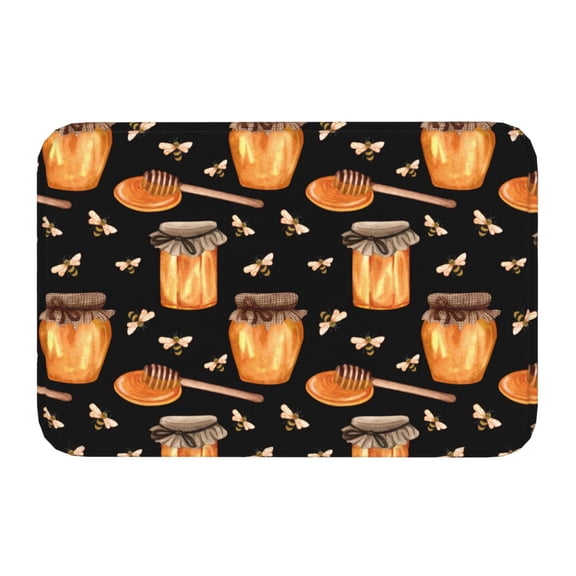 Kdxio Bee and Honey,16" x 24", Non-Slip Front Door Mats,Outdoor Welcome Mat Washable