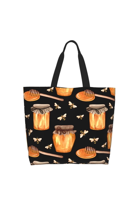 Bee and Honey Casual Tote Bags Women Big Capacity Shoulder Bag for Women Travel Shoulder Bags Handbags