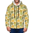thumbnail image 1 of Kdxio Bee honey Print Men Hoodies Casual Hoodies for Men with Zip Pockets Full Zip Long Sleeve Sweatshirt Sports Hooded Jacket-Medium, 1 of 5