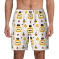 thumbnail image 1 of Kdxio Bees And Flowers Print Men'S Swim Trunks With Compression Liner 7 Inch Inseam Quick Dry Swim Shorts, 1 of 7