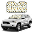 thumbnail image 1 of Kdxio Bees And Rainbows Print Windshield Sun Shade, Foldable Sun Blocker for Car,Truck,SUV Automotive Interior Sun Protection,Reflective Shade for Front Windshield(Medium), 1 of 6