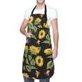 thumbnail image 1 of Kdxio Bees and Sunflowers Apron with Pockets Adjustable Kitchen Aprons for Men Women Waterproof Aprons for Cooking,Drawing,Crafting, Baking Household Cleaning, 1 of 8