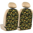 thumbnail image 1 of Kdxio Bees and Sunflowers Print 2 Pack Car Kick Mat Seat Cover Back Protector Mat with Pockets for Organizer Backseat Protector and Storage Anti Kick Pad for Vehicles, 1 of 1