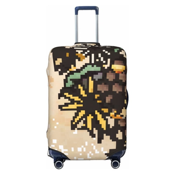 Kdxio Bees and Apiary Pattern Luggage Cover for Travel,Elastic and Durable,Fits 18-32 Inch,Anti-Scratch Suitcase Protector