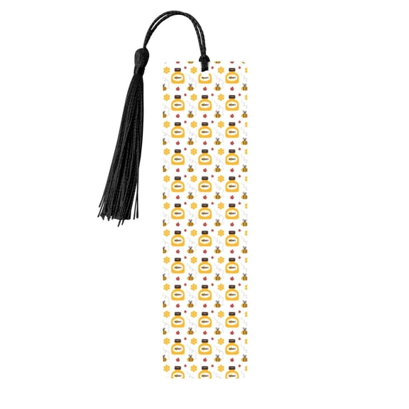 Kdxio Bees and Flowers Print Metal Tassel Bookmarks,Perfect Gift for Art Lovers and Bookworms Metal Bookmarks for Women