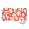 thumbnail image 1 of Kdxio Beige Flowers Print Windshield Sun Shade,UV Rays and Sun Heat Protection,Sunshade for Car Windshield,Car Shade Front Windshield - Medium, 1 of 6