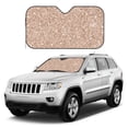 thumbnail image 1 of Kdxio Beige Sparkling Glitter Print Windshield Sun Shade, Foldable Sun Blocker for Car,Truck,SUV Automotive Interior Sun Protection,Reflective Shade for Front Windshield(Small), 1 of 7