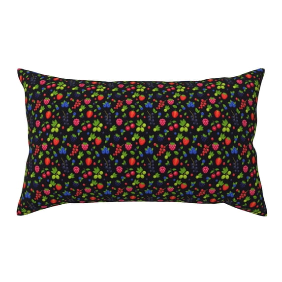 Kdxio Berries Pattern Pillowcase with Envelope Closure,20" x 36" Pillow Cases,Gifts for Men or Women-No pillow