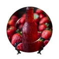 thumbnail image 1 of Kdxio Berry Infused Refreshment Bone China Decorative Plate Ceramic Decorative Plate for Home Office Wall Stand Decorative Plates for Home Bedroom-8in, 1 of 6
