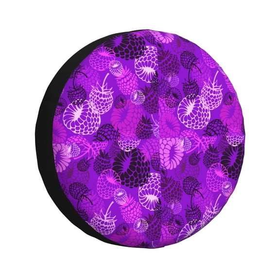 Kdxio Berry Raspberry for Tire Cover Wheel Protectors Tyre Covers Weatherproof Wheel Covers Universal Fit for Trailer Rv SUV Truck Camper Travel Trailers 15 inch