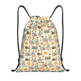 thumbnail image 1 of Kdxio Bicycle And Pumpkins Print Drawstring Backpack Bag,Waterproof Draw String Back Sack, Gym Drawstring Bags Swim Bag For Unisex, 1 of 5