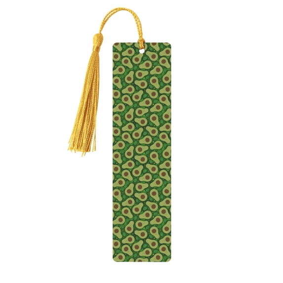 Kdxio Big Colorful Avocados Print Metal Tassel Bookmarks,Perfect Gift for Art Lovers and Bookworms Metal Bookmarks for Women