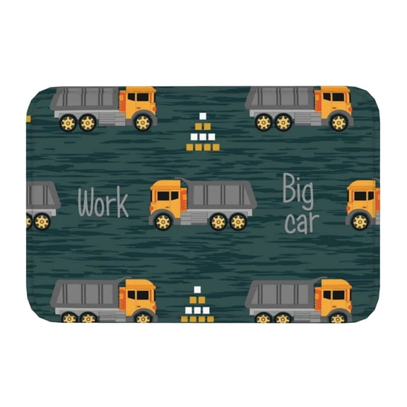 Kdxio Big Machine,16" x 24", Non-Slip Front Door Mats,Outdoor Welcome Mat Washable