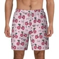 thumbnail image 1 of Kdxio Bike With Donut Wheels Print Men'S Swim Trunks With Compression Liner 7 Inch Inseam Quick Dry Swim Shorts, 1 of 7