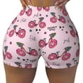 thumbnail image 1 of Kdxio Bike with Donut Wheels Print Workout Shorts for Women Seamless Soft Smooth Gym Yoga Scrunch Active Shorts, 1 of 9