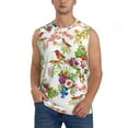 thumbnail image 1 of Kdxio Birds And Flowers for Men's Muscle T-shirt,Sleeveless for Workout Running Athletic Gym Lounge Casual, 1 of 7