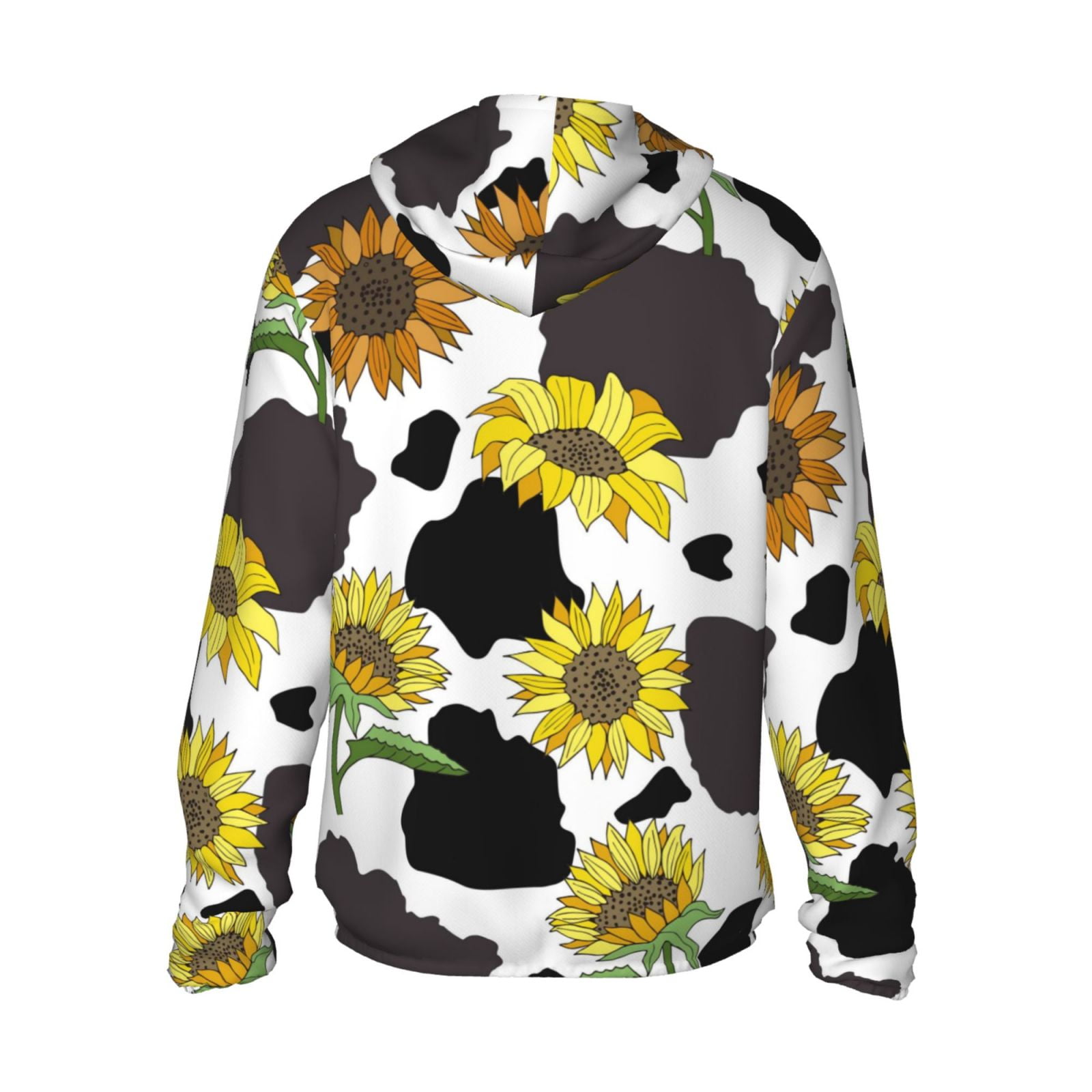 Kdxio Black Cow Print Print Women Men Sun Protection UPF 50+