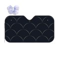 thumbnail image 1 of Kdxio Black Fish scales Print Front Windshield Sun Shade,Folding Auto Sunshade for Car Truck SUV-Small, 1 of 7