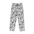 thumbnail image 1 of Kdxio Black Footprints Print Men's Sleep Pajama Pant Lounge Pants with Pockets, 1 of 8